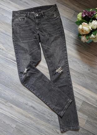 Жеские джинсы с дырками на коленях размер 44/46 (29/30)