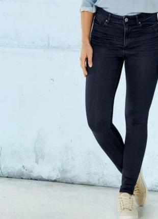 Темно-синие демисезонные скинни джинсы esmara