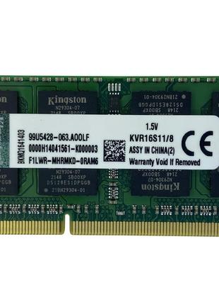 Оперативная память Kingston SODIMM DDR3 8GB 1600 1.5V 204PIN K...
