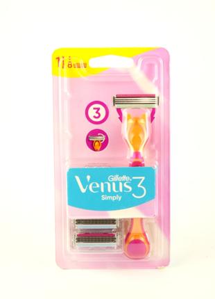 Станок для бритья Gillette Venus 3 Simply со сменными кассетам...