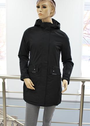 Удлиненная женская куртка/ветровка High Experience черного цве...