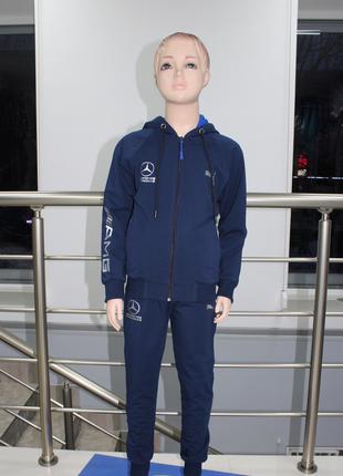 Детский/подростковый спортивный костюм Puma Mersedes синий ( 1...