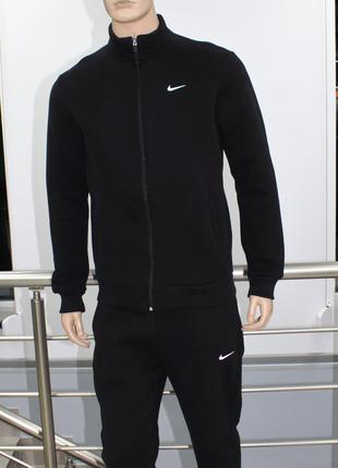 Чоловічий спортивний костюм Nike чорний утеплений