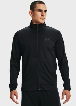 Мужская черная кофта UA PIQUE TRACK JACKET