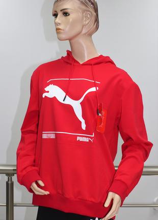 Женское худи Puma красного цвета