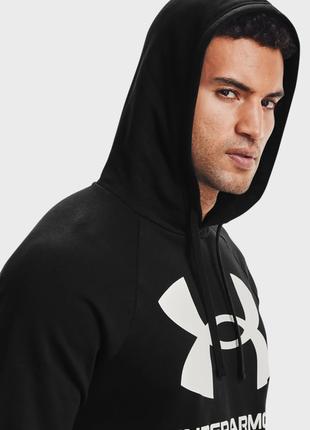 Оригинал Мужской костюм Черный Under Armour UA Rival Fleece Bi...