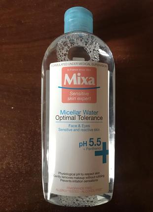Мицеллярная вода mixa hydrating для нормальной и сухой чувстви...