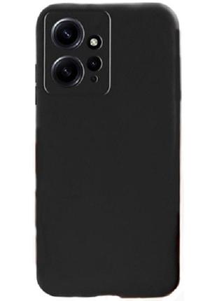 Чехол Liquid Silicone для Xiaomi Redmi Note 12 4G Black (Код т...