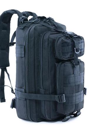Тактический рюкзак 30 л армейский военный рюкзак. черный