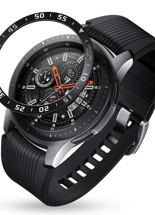 Защитный безель для samsung gear s3/ galaxy watch 46 mm. черный