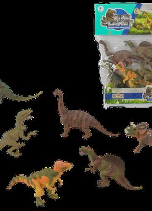 Набір динозаврів, 6 динозаврів, в пакеті ABC