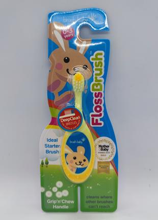 Дитяча зубна щітка Brush-Baby Floss Brush від 0 до 3 років