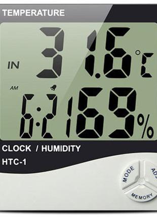 Цифровой термометр часы гигрометр LCD 3 в 1