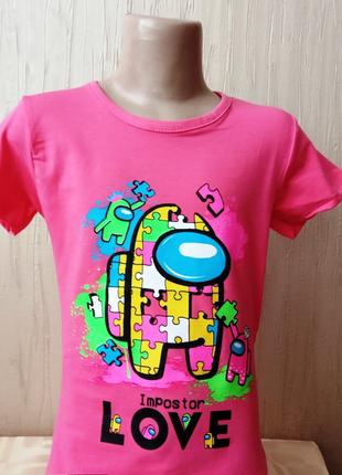 Детская футболка для девочки Амонгаз Турция 4-8 лет