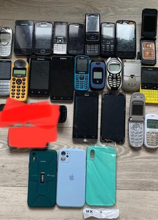 Лот мобильных телефонов Motorola, Nokia, ASU’s, Samsung
