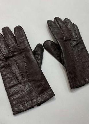 Перчатки кожаные leder, m-l, размер 8,5. как новые!