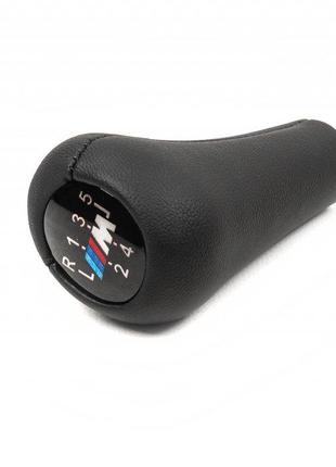 Ручка КПП V1-5ст (шкірозамінник, чорна гладка) для BMW 5 серія...