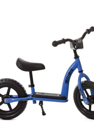 Беговел детский Profi Kids M 5455-3 голубой, 12 дюймов