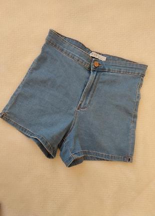 Летние шорты женские. джинсовые шорты с высокой талией. шортики