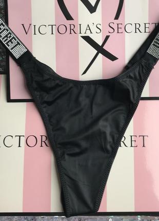 Трусики стринги victoria’s secret bombshell shine m выктория с...