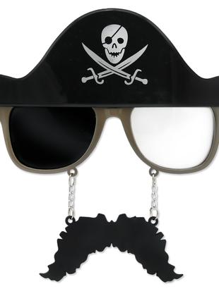 Очки Пират в шляпе с усами