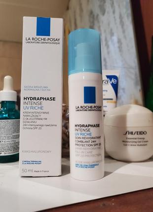 Зволожуючий крем з spf la roche posay hydraphase uv riche