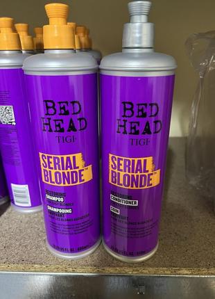 Шампунь и кондиционер для блондинок tigi bed head serial blonde