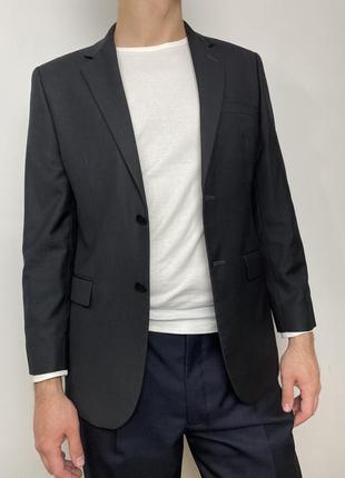 Черный пиджак в стиле dr.martins (100% шерсть)