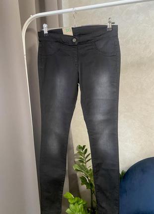Чорные джинсы united colors of benetton 13-14 лет, 170 см, штаны