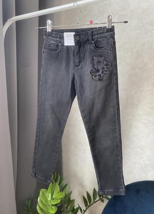 Чорные джинсы ovs, 5-6 лет, 116 см, штаны