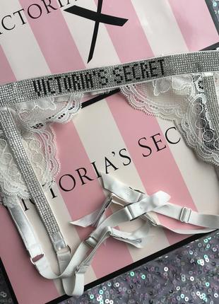 Пояс для чулок victoria’s secret garter belt bombshell shine в...