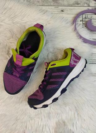 Женские кроссовки adidas фиолетовые кожа текстиль