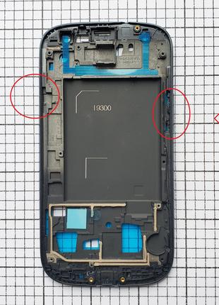 Корпус Samsung i9300 Galaxy S3 (рамка дисплея) без кнопок!