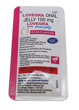 Сильное возбуждающее средство для женщин Ловегра Oral Jelly 1ш...