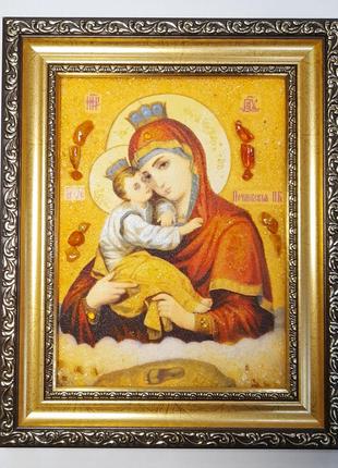 Ікона з бурштину Почаївська і-74 Ікона Божої Матері Гранд През...