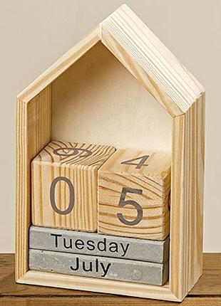 Настольный вечный календарь домик h22см Гранд Презент 1004254