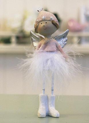 Декоративна статуетка новорічна іграшка Ангел h14см Гранд През...