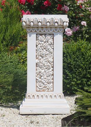 Садовая скульптура Колонна квадратная большая 76х39х39 см Гран...