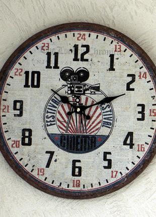Настенные часы аналоговые МДФ d34см Гранд Презент 1021692-2 видео