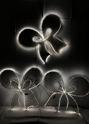Новогодний декор Бантик LED гирлянда (Дюралайт) 80*70 см Гранд...