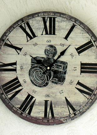 Настенные часы аналоговые МДФ d34см Гранд Презент 1021692-1 фото