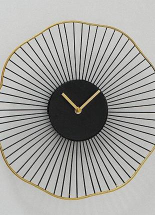 Настенные часы черные с золотом 35см коллекция Yoko Гранд През...