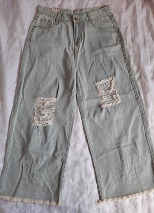 Короткі джинси кюлоти, розмір м