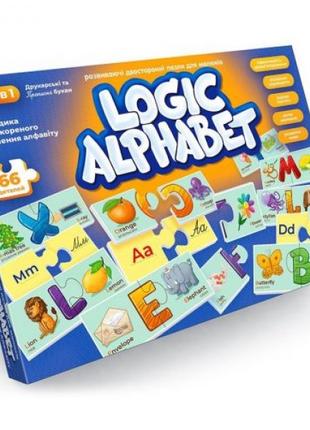 Развивающие пазлы "Logic Alphabet", англо-украинский