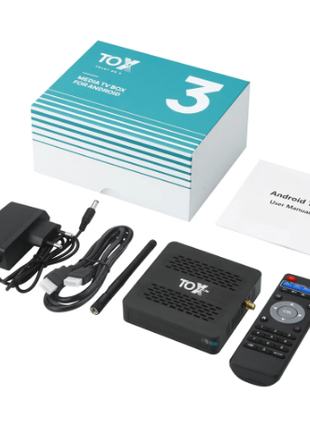 TOX3 Smart TV Box S905X4 4/32GB приставка, новая ревизия.