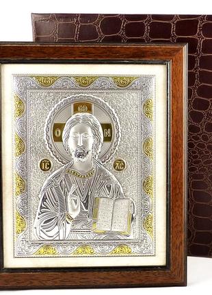 Ікона Ісус Христос у дерев'яний рамці Гранд Презент 214