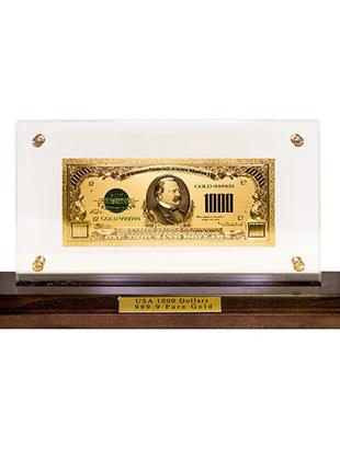 Подарункова банкнота 1000 USD (долар) США у коробці 28*14*6 см...
