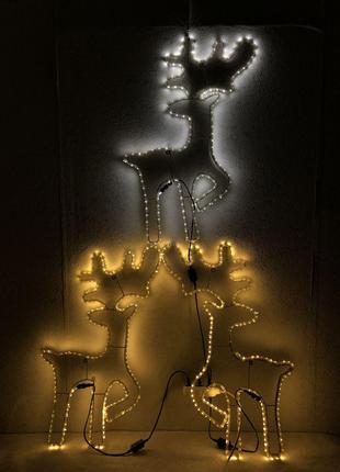Новогодний декор Олень LED гирлянда (Дюралайт) 85*50 см Гранд ...