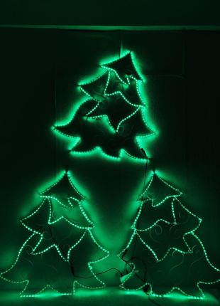 Новогодний декор Елка LED гирлянда (Дюралайт) 90*70 см Гранд П...
