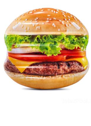 Пляжний надувний матрац Intex 58780 "Гамбургер", серія "Фастфу...